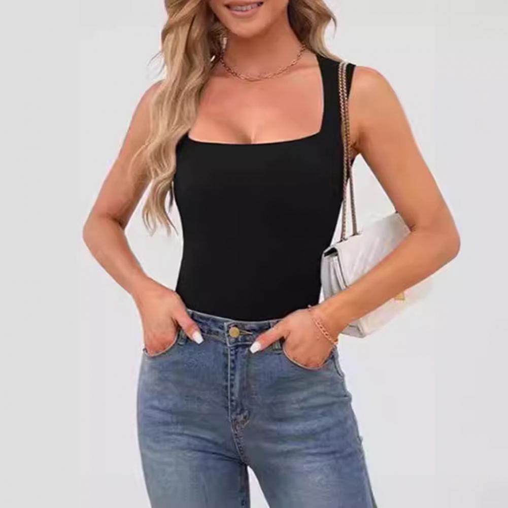 Tank Top Ribbed - Pakaian Dalam Wanita, Rompi Musim Panas,