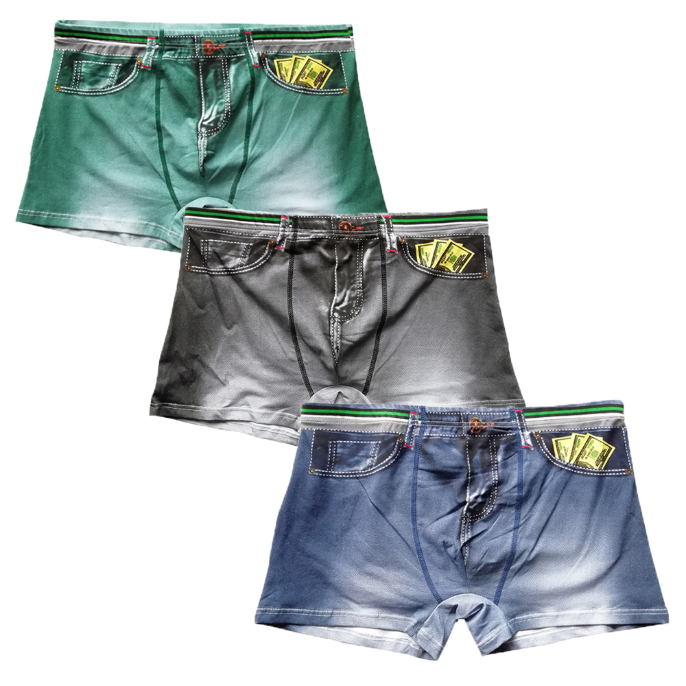 Celana Pendek Boxer Pria 3 Bua - Multi Pack Underwear ulasan dan harga
