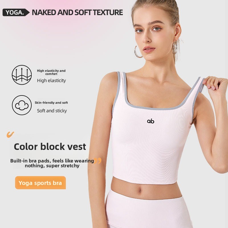 Tank Top Yoga Wanita Musim Pan - Tank Top Ribbed ulasan dan harga