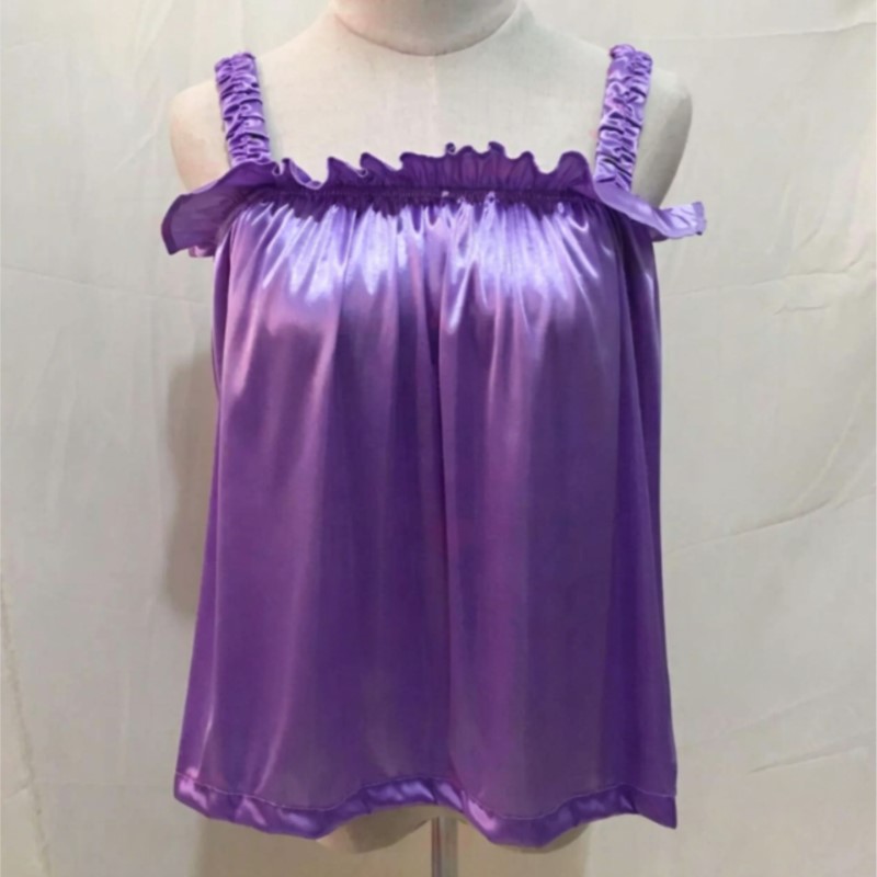 Tank Top Tali Spaghetti Ruffle - Suspender Tank Top ulasan dan harga